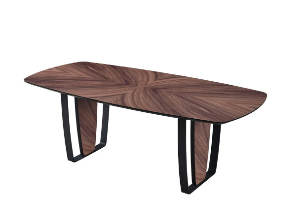 Luxusný jedálenský stôl z čierneho dreva