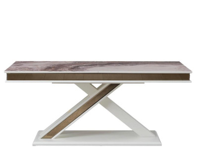 Luxusný rozkladací drevený stôl moderného dizajnu do jedálne