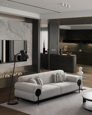 3-sedací gauč komplet Modern Luxury Design