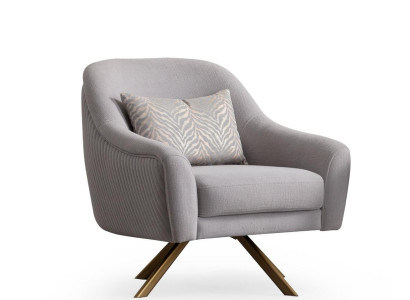 Moderná drevená stolička s jedným sedadlom a čalúnením