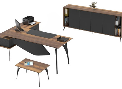 Hnedý drevený konferenčný stolík