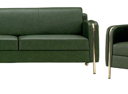 Luxusná kožená sedacia súprava do obývacej izby moderného dizajnu trojité kreslo nové