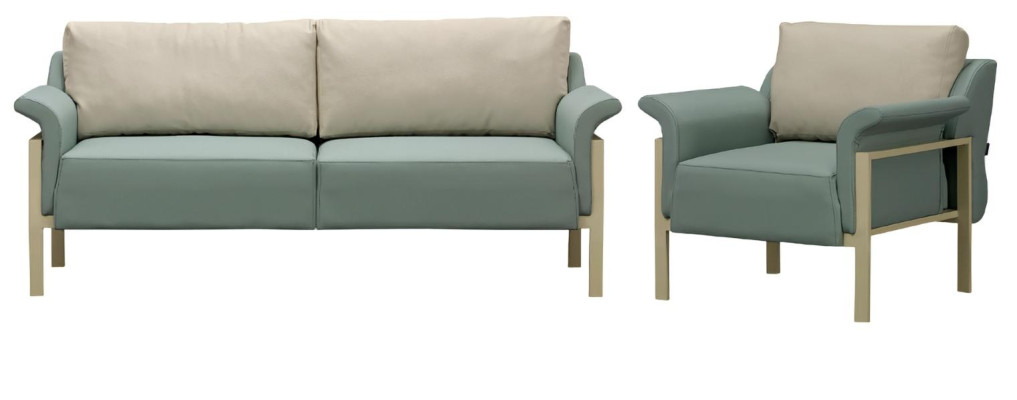 Luxusný gauč komplet 3+1 kreslo do obývacej izby moderný kožený gauč