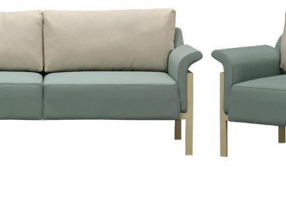 Luxusný gauč komplet 3+1 kreslo do obývacej izby moderný kožený gauč