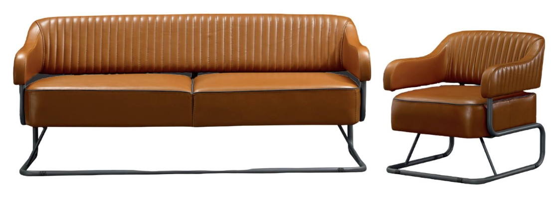 3+1 sedacia súprava moderná čalúnená kožená stolička