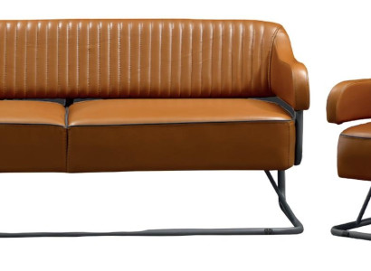 3+1 sedacia súprava moderná čalúnená kožená stolička