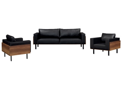 Kompletný 3-dielny gauč 3+1+1 luxusná moderná koža nová