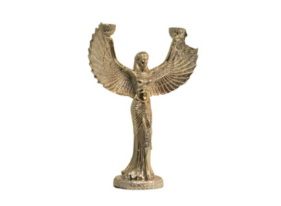 Anjelská socha dizajn pozlátená nová dekorácia