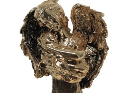 Angelska zasnova kipa z otroško dekoracijo za novo skulpturo