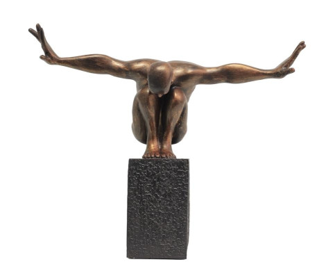 Socha dekorácia ručne vyrobená s podstavcom 55 cm