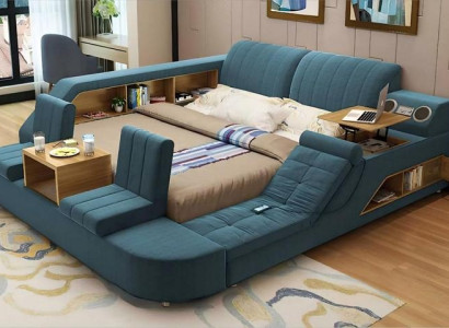 Moderná multifunkčná konštrukcia postele