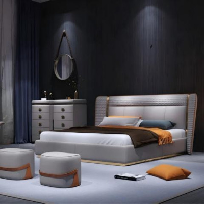 Moderná čalúnená posteľ
