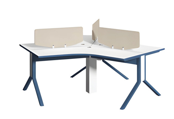 Čierny a biely písací stôl s úložným zásuvkou