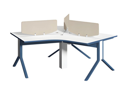 Čierny a biely písací stôl s úložným zásuvkou