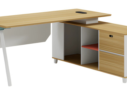 Moderná biela drevená stôl