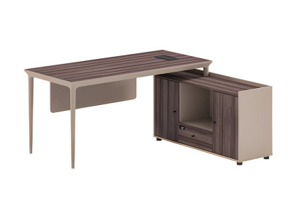 Moderný hnedý štvorcový stôl z borovice s úložným priestorom