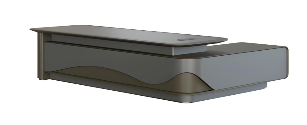 Moderná čierna a sivá písacia stôl