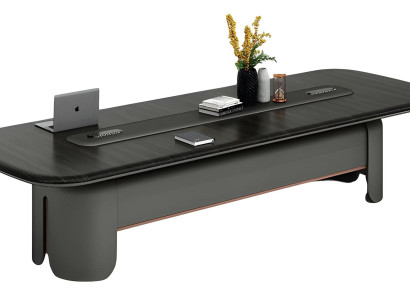 Moderná a elegantná čierna konferenčná stôl