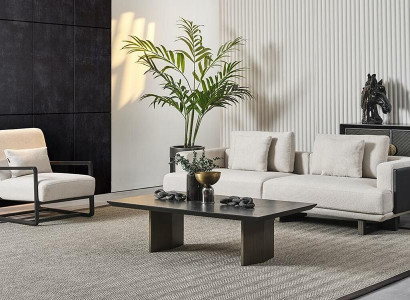 Elegantná čítacia lavica, 3 sedadlá a kreslo