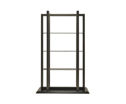 Elegantný policový systém z hnedého dreva