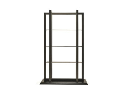 Elegantný policový systém z hnedého dreva