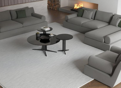 Rohová sedacia súprava pre 3 osoby s pohodlím a funkčnosťou