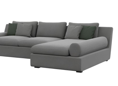 Estetská rohová lavica s tvarom a mäkkosťou materiálu