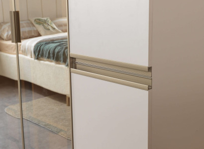 Moderná rohová skriňa s veľkým vzorom