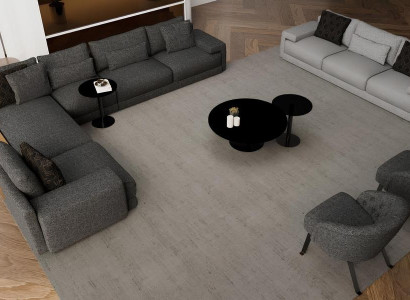 Elegantný rohový gauč s dvoma kreslami, ktorý spája dizajn a pohodlie