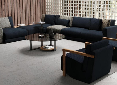 Elegantný rohový gauč s kreslom, pekný a pohodlný zároveň