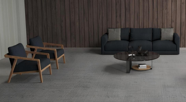 Sofa s tromi sedadlami s pohodlnými a estetickými chaise longues - na každodenné použitie