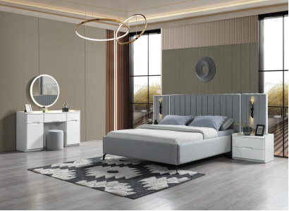 Elegantný nábytkový set do spálne 5 dielov + 2 nočné stolíky