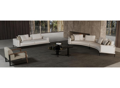 Moderná geometrická a elegantná lavica