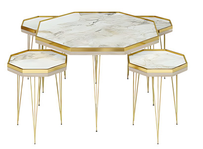 Sada čítacích stolíkov z dreva