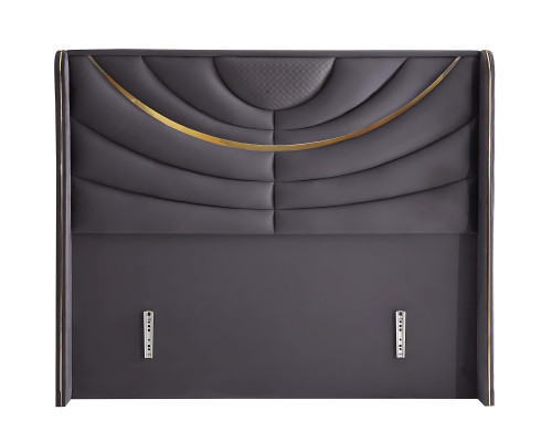 Elegantná posteľ s matracom z látky a dreva