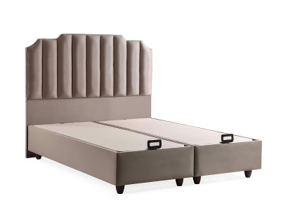 Elegantná posteľ s modernou textilnou matracou