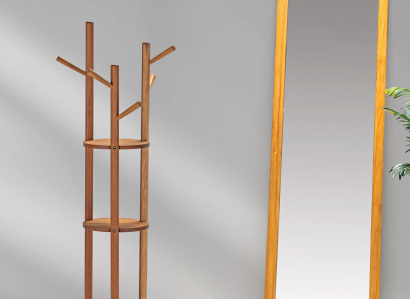 Vertikálna polica: Minimalizmus a pohodlie