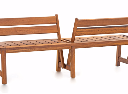 Moderná drevená lavica