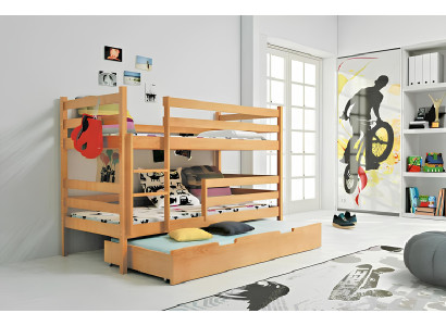 Dvojlôžková posteľ, vysoká posteľ, dvojlôžková posteľ, postele z masívneho dreva