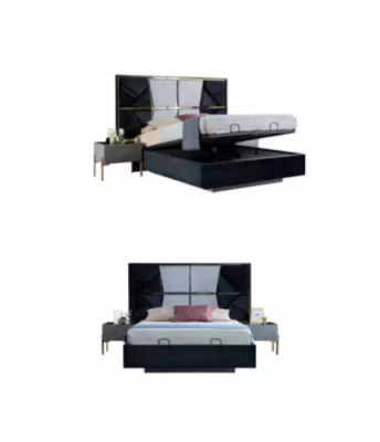 Luxus Schlafzimmer Bett Doppel Betten Design Holz Möbel Bettrahmen Neu