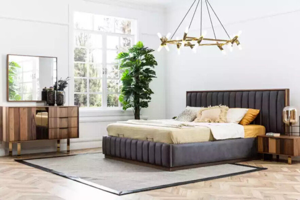 Stilvolles Schlafzimmermöbel-Set im Minimalismus und mit Funktionalität