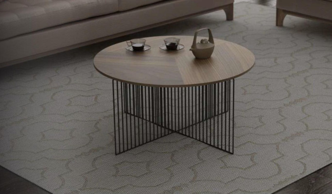 Moderner Wohnzimmer Couchtisch Braun Echtholz Möbel Luxus Ablagetischen
