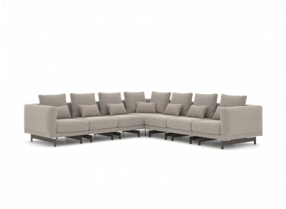 Designer Polstermöbel Ecksofa L-Form Einrichtung Garnitur Polster Textil Neu