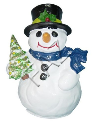 Design Schneemann klein Figur Garten Statue Skulptur Figuren Skulpturen Deko Neu