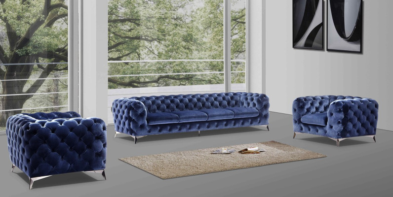 Sofa Chesterfield Couch Polster XXL Big Garnitur Textil 3+3 designer Couchen