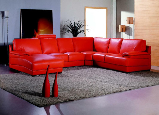 Ledersofa Wohnlandschaft Ecksofa Polster Eck Sitz Couch Garnitur U Form XXL Big