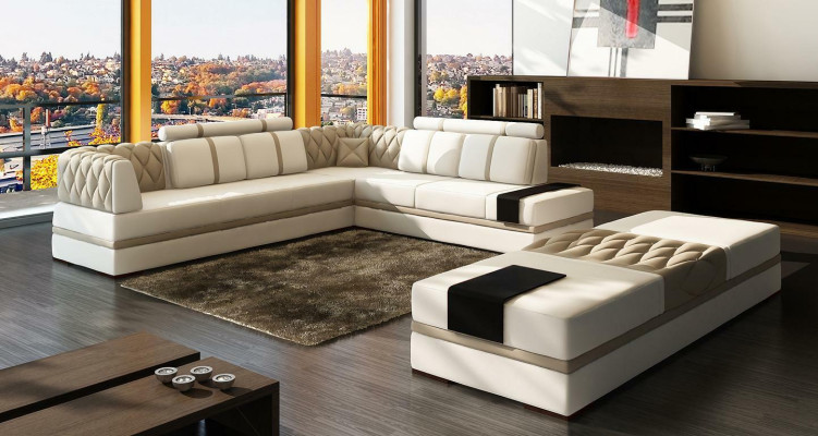 L Form xxl Designer Wohnlandschaft Polster Ecksofa Eck Garnitur Sofa Couch Ecke