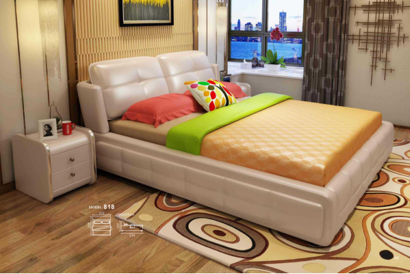 Luxus Schlafzimmer Bett Polster Deko Design 180x200cm Doppel Hotel Betten