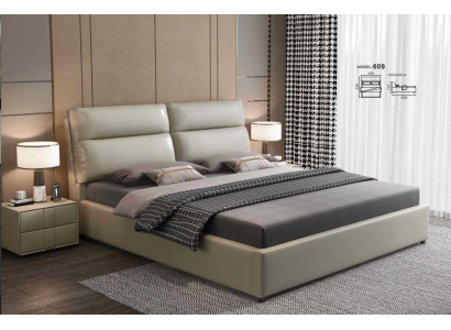 Design Bett Schlafzimmer Textil Leder Polster Moderne Betten 180x200cm