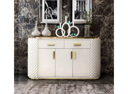 Luxus Sideboard Kommode Schrank Sideboards 3 Türen mit 2 Schubladen